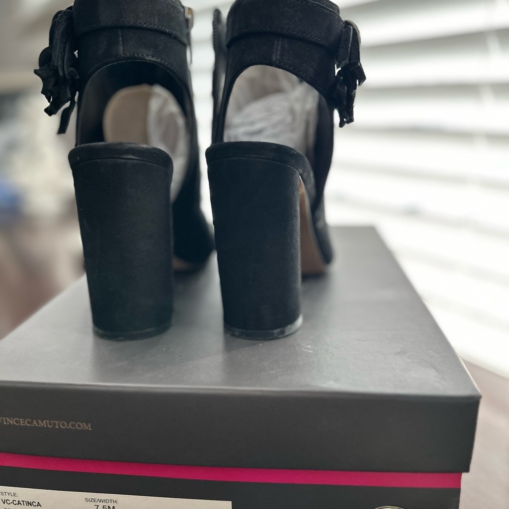 Vince Camuto Open Toed Booties. - image 3